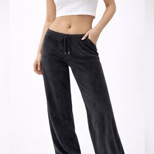 aerie Real Good | Velour | Low Rise | Wide Leg Lounge Pants | Y2K | S